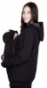 MijaCulture - Maternity Polar warm fleece Hoodie / Pullover for two / for Baby Carriers 4019A/M21  Black